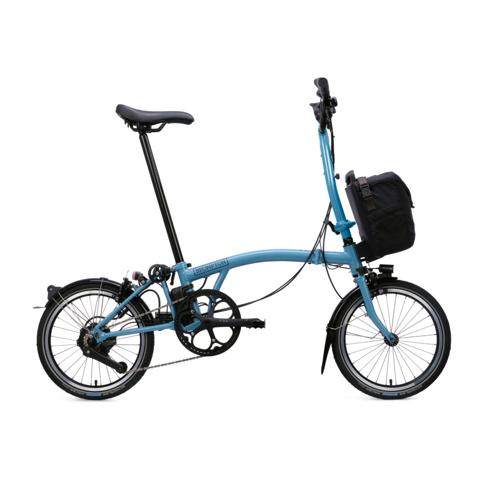Bicicleta Brompton Electric C-Line e-Motiq System 4V Manillar High P54 Metallic 2026