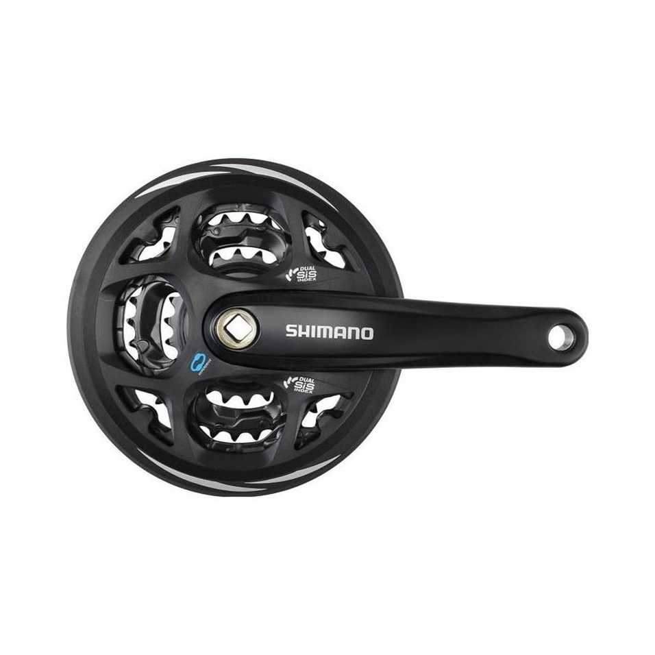 Plats i Bieles Shimano Altus 8V 175 mm Quadrat Negre