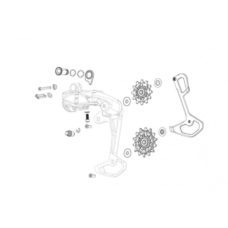 Kit de protection Sram + vis GX Eagle AXS type T