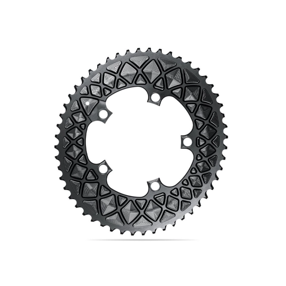 Plat Absolute Black Oval 110BCD 5Br. Sram 2X9-11V Al +50